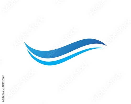Water Wave symbol and icon Logo Template