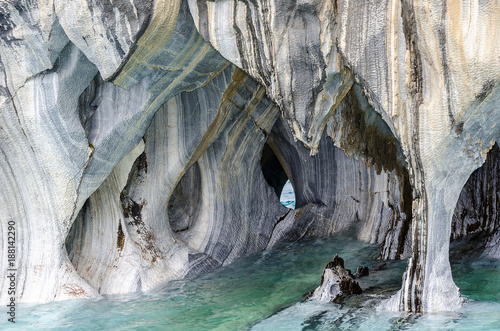 Marble Caves of Lake General Carrera, Chile, near Puerto Rio Tranquilo, Catedral del Marmol