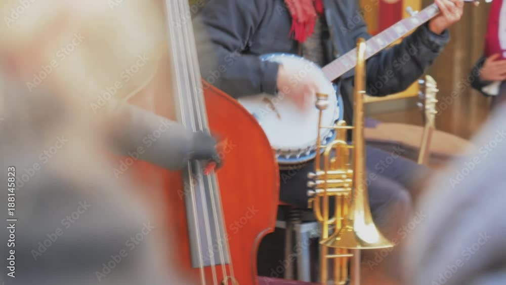 Street Musicians. Playing musical instruments Street Musicians. Playing musical instruments
