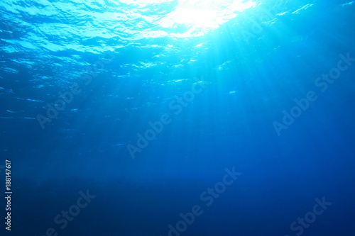 Abstract blue underwater background © Richard Carey