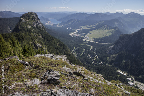 Snoqualmie Pass Looking East to Keechelus Lake