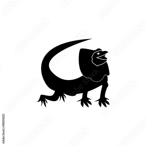placid lizard icon. Elements of the fauna of Australia icon. Premium quality graphic design icon. Baby Signs, outline symbols collection icon for websites, web design, mobile app