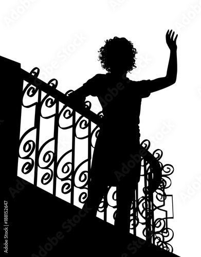 Balcony wave silhouette