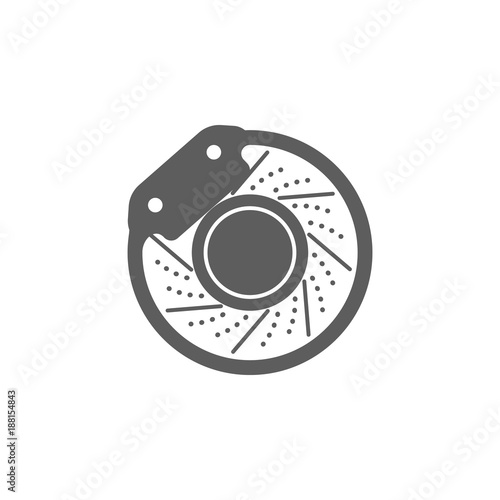 brake disc icon. Elements of car repair icon. Premium quality graphic design. Signs, outline symbols collection icon for websites, web design, mobile app, info graphic