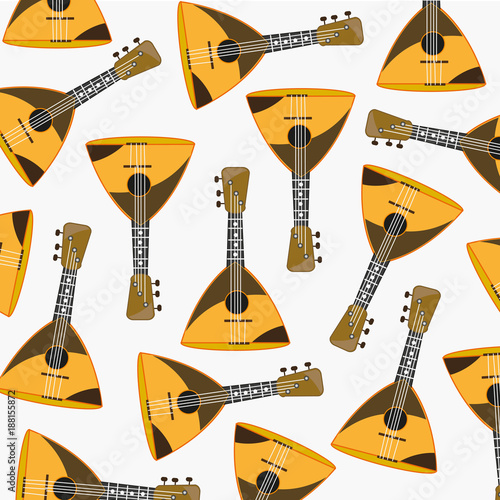 Pattern from music instrument balalaika