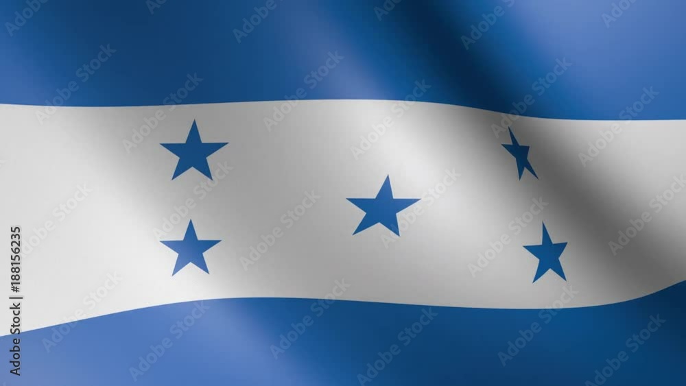 Flag of Honduras with fabric texture, seamless loop Flag of Honduras with fabric texture, seamless loop