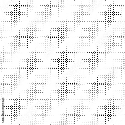 Circle seamless pattern. Geometric dots deco art seamless design