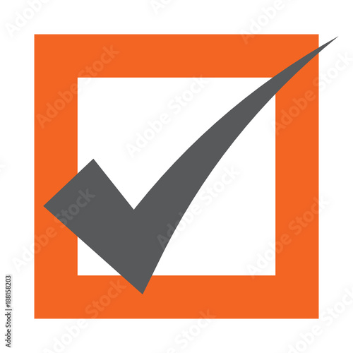 Voting Symbols vector design. template Elections icons. check marks, vote label.
