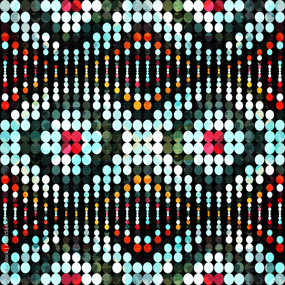 Neon style abstract geometric pattern