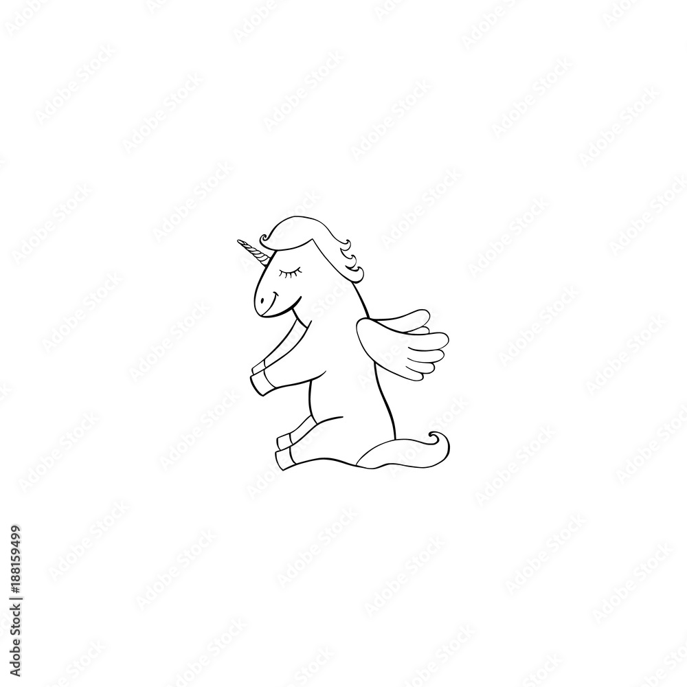 Obraz premium Pegasus cartoon icon 