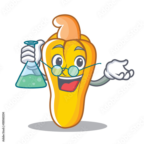 Professor cashew character cartoon style