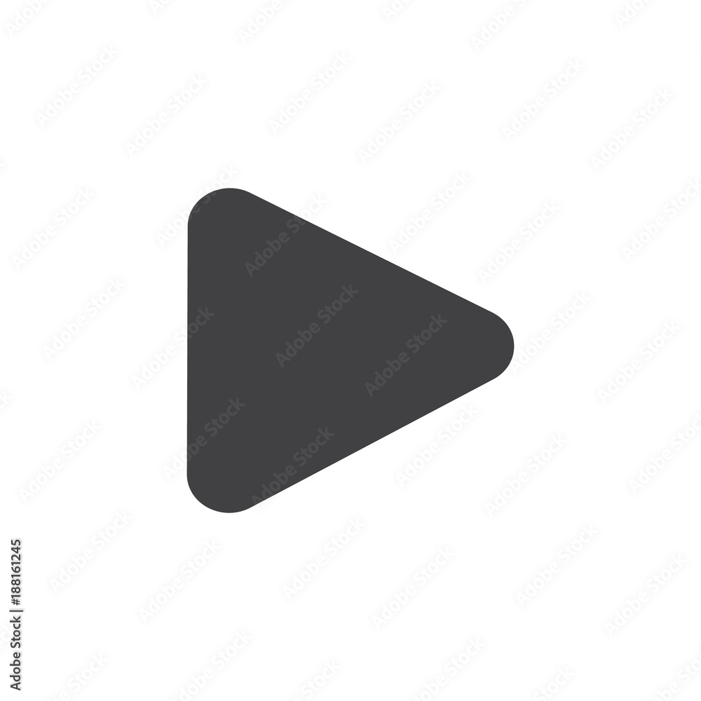 Play media button icon vector, filled flat sign, solid pictogram isolated on white. Symbol, logo illustration. Play media button icon vector, filled flat sign, solid pictogram isolated on white. Symbol, logo illustration.