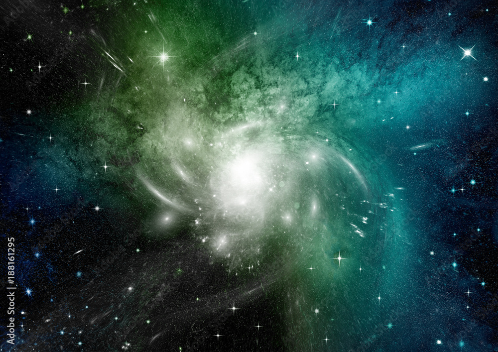 galaxy in a free space galaxy in a free space