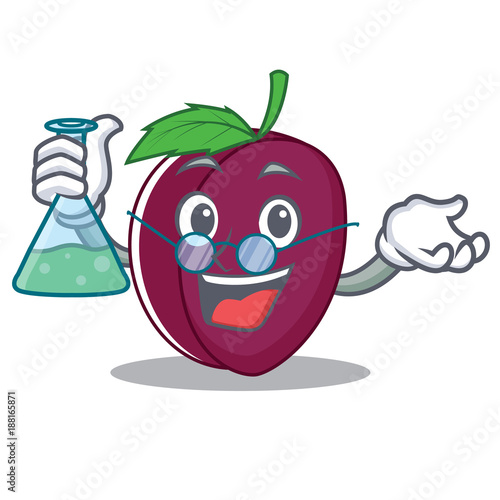 Professor plum character cartoon style