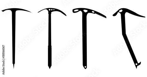 Icepick silhouette set