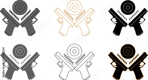 Presentation logotype for marksmanship competition
