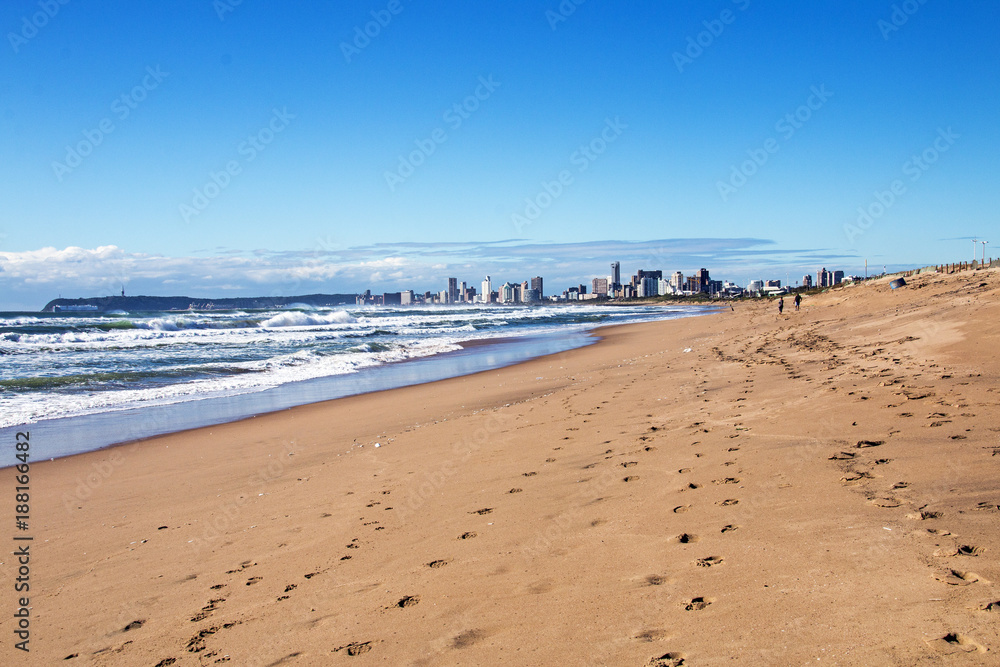 Coastal Landscape Against Blue Sky in Durban South Africa