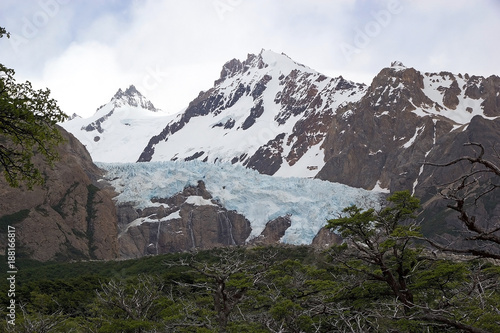 Glacier Piedras Blancas at the Los Glaciares National Park  Argentina