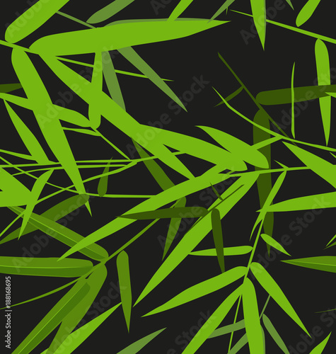 Naklejka wzór liścia bambusa2