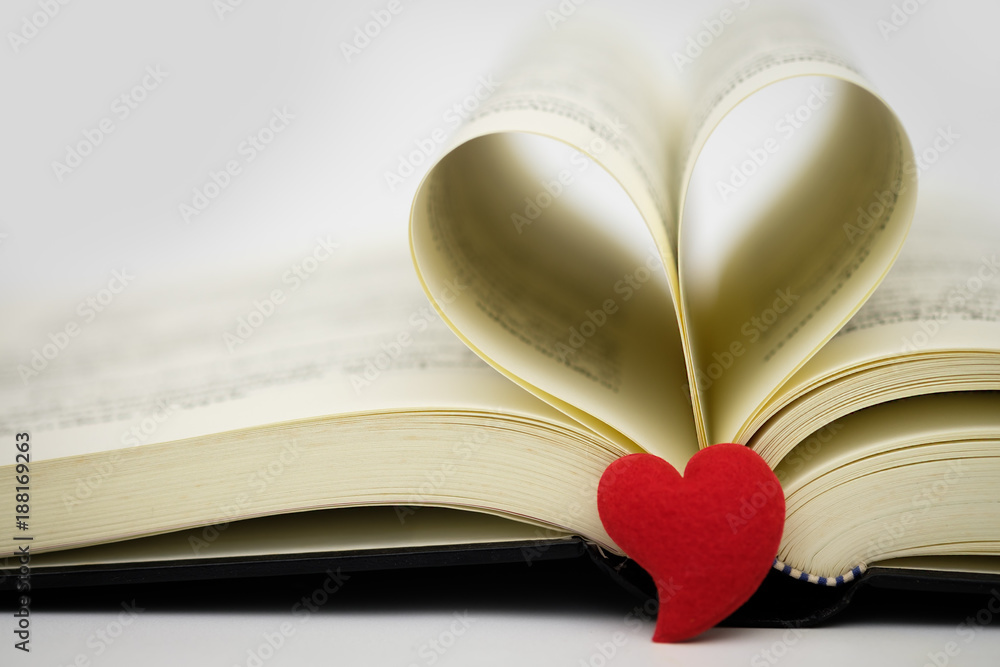 Heart shape paper book Heart shape paper book