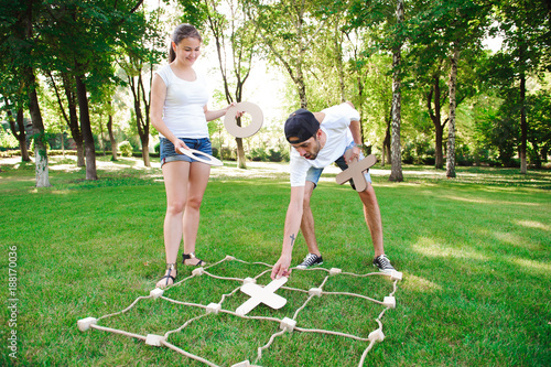 Фотография Outdoor games - Tic Tac Toe