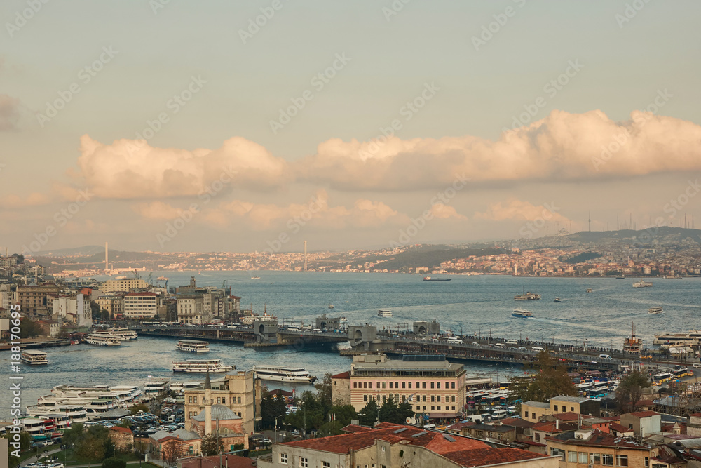 view of the city of Istanbul from a height
