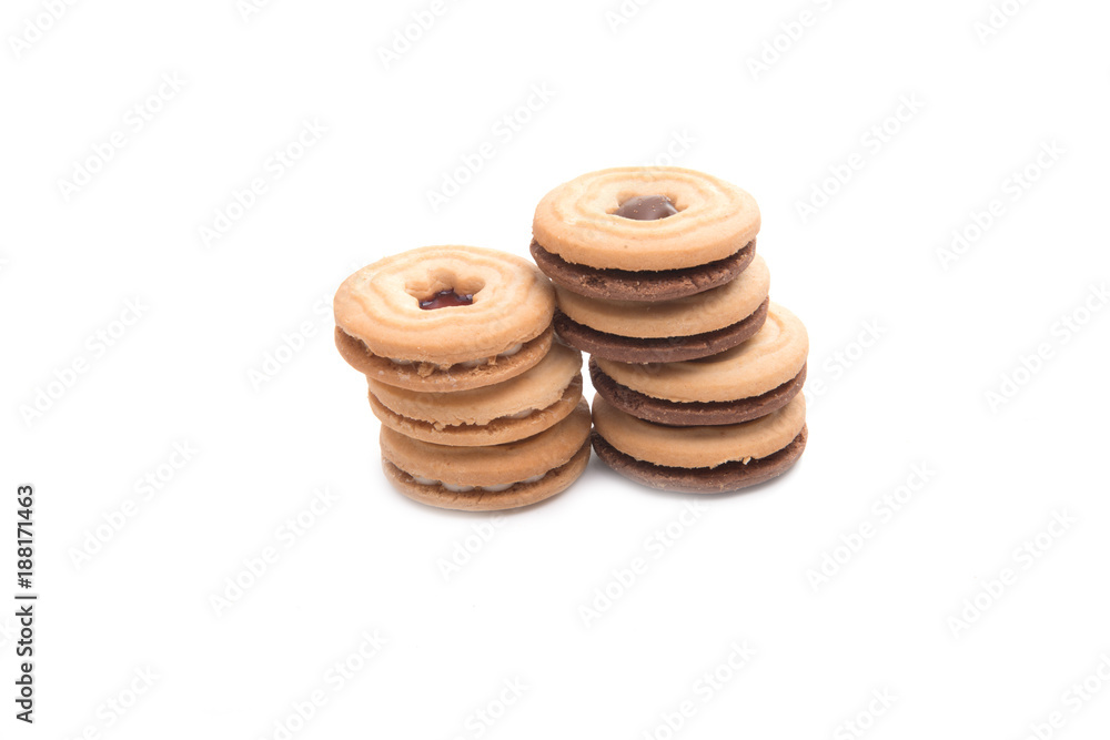 cookies isolated on the white background cookies isolated on the white background