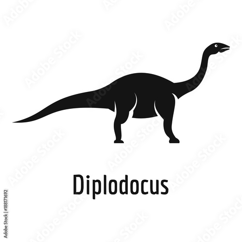 Diplodocus icon. Simple illustration of diplodocus vector icon for web.