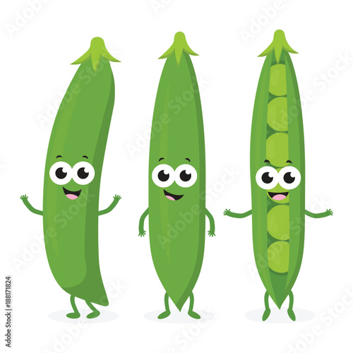 three funny peas
