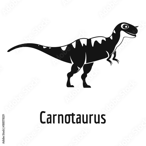 Carnotaurus icon. Simple illustration of carnotaurus vector icon for web.