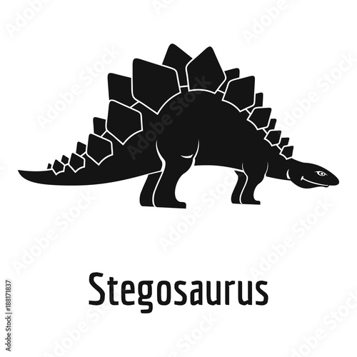 Stegosaurus icon. Simple illustration of stegosaurus vector icon for web.