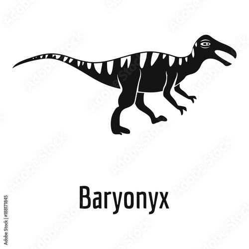 Baryonyx icon. Simple illustration of baryonyx vector icon for web.
