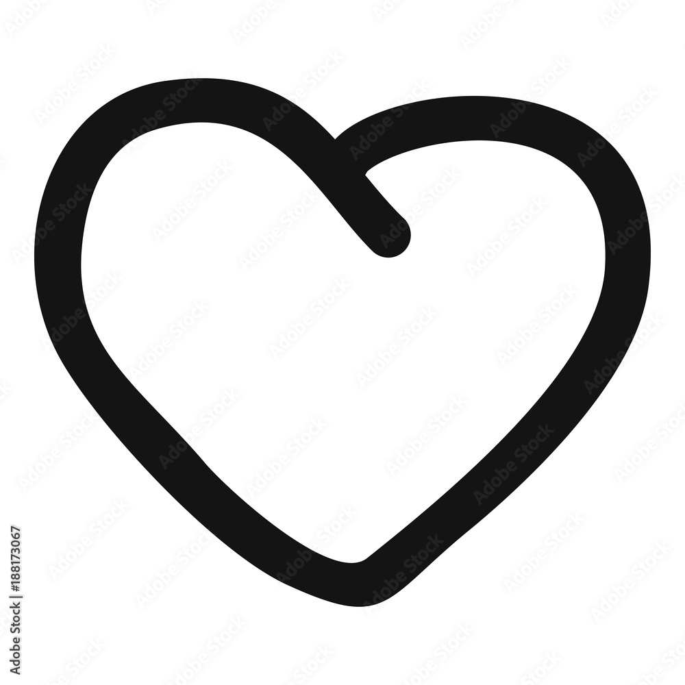 Big heart icon. Simple illustration of big heart vector icon for web.