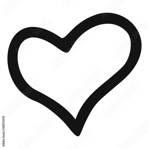 Faithful heart icon. Simple illustration of faithful heart vector icon for web.
