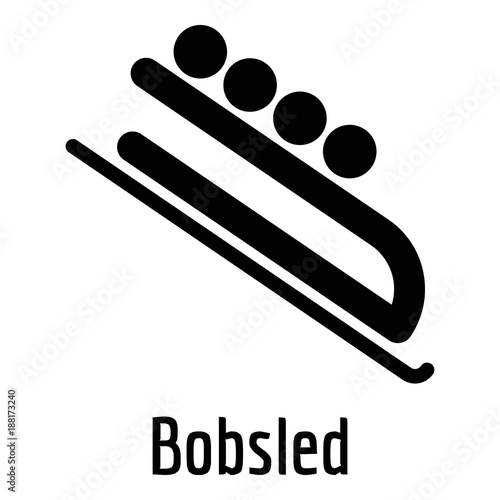 Bobsled icon. Simple illustration of bobsled vector icon for web.