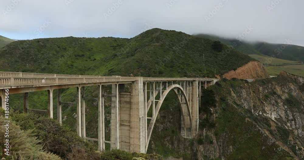 Bixby Bridge on highway 1 near the rocky Big Sur coastline of the Pacific Ocean California, USA Bixby Bridge on highway 1 near the rocky Big Sur coastline of the Pacific Ocean California, USA