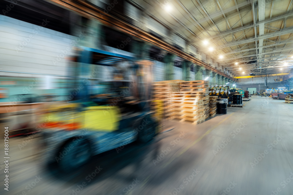 Factory shop. Abstract industrial background, motion blur effect. Factory shop. Abstract industrial background, motion blur effect.