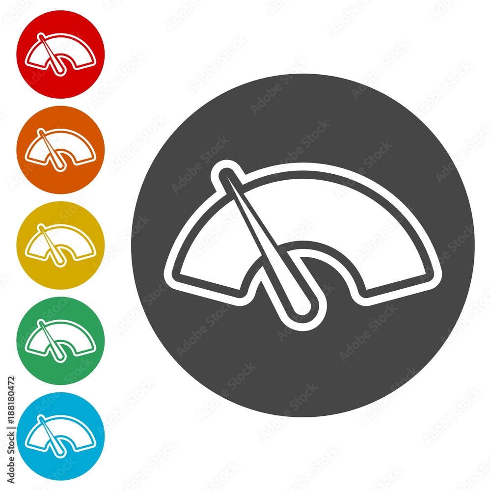 Speedometer or gauge icon Speedometer or gauge icon