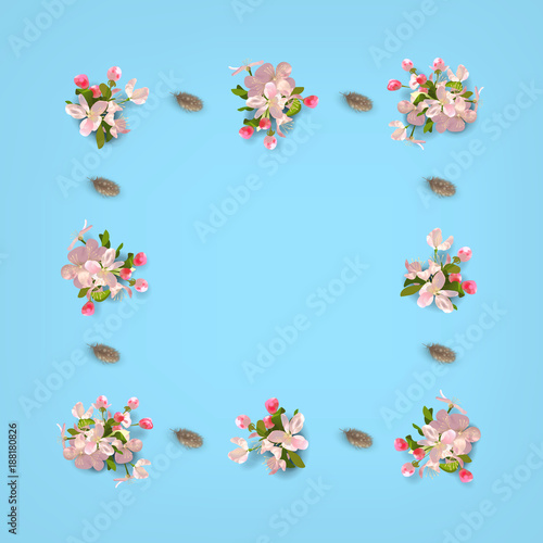Floral Top View Background