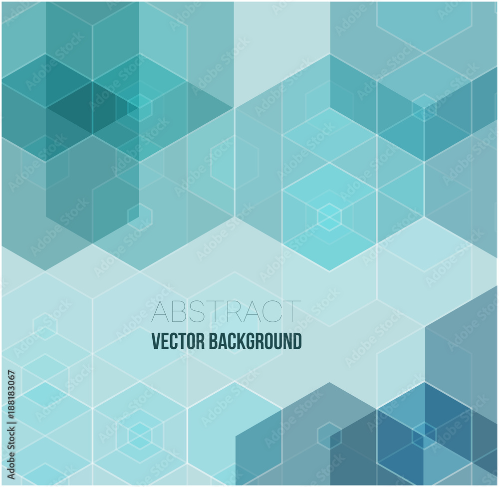Vector Abstract geometric background. Template brochure design. Green hexagon shape Vector Abstract geometric background. Template brochure design. Green hexagon shape