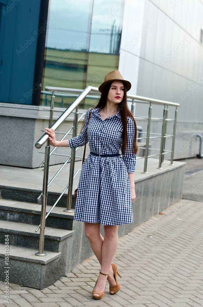 Obraz premium beautiful girl in a dress