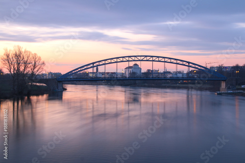 Im Morgengrauen, Sternbrücke Magdeburg © Mattis Kaminer