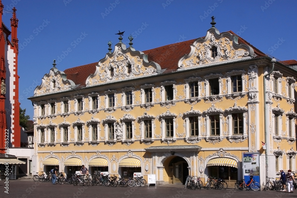 Würzburg, Bayern, Falkenhaus, Deutschland