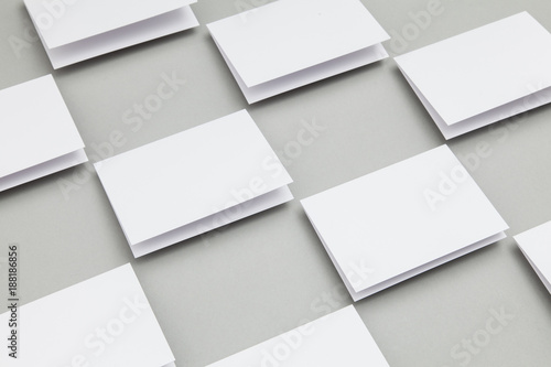 Wallpaper Mural Blank white folded card template mock up Torontodigital.ca