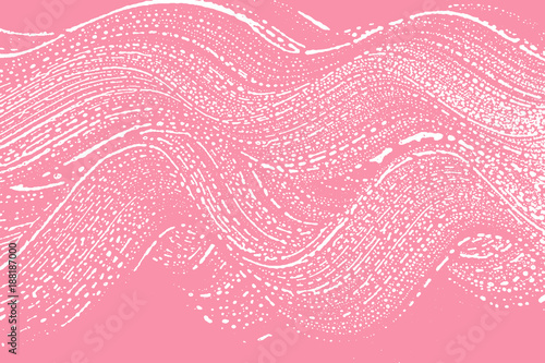 Natural soap texture. Adorable bright pink foam trace background. Artistic optimal soap suds. Cleanliness, cleanness, purity concept. Vector illustration.
