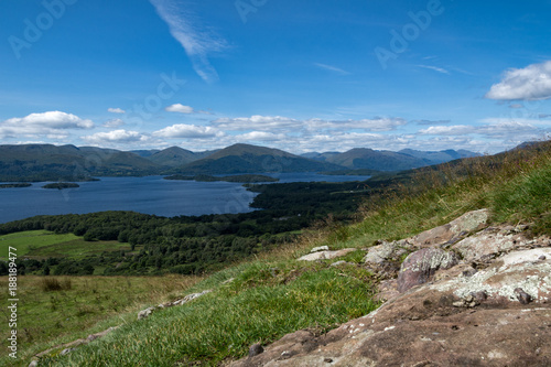 Mid way up Conic hill looking over Loch Lomond