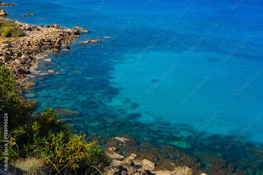 Bright blue sea -Cyprus
