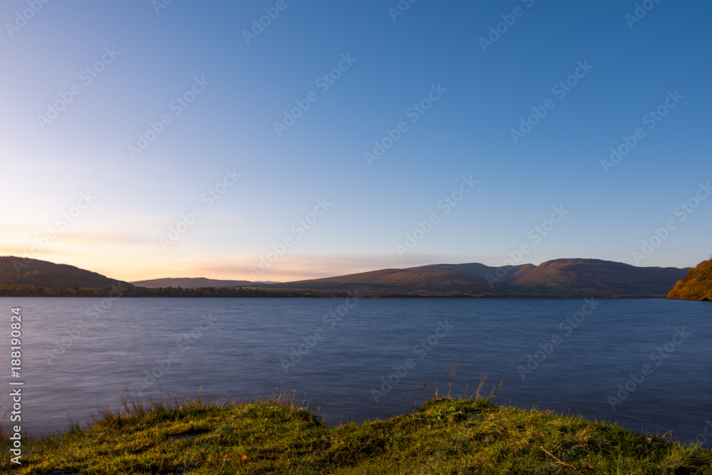 Loch Lomond sunset exposure stack