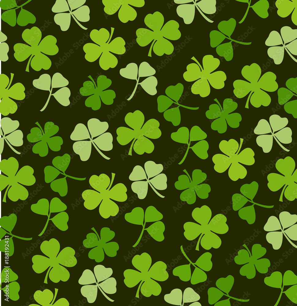 St. Patrick's day vector background with shamrock St. Patrick's day vector background with shamrock