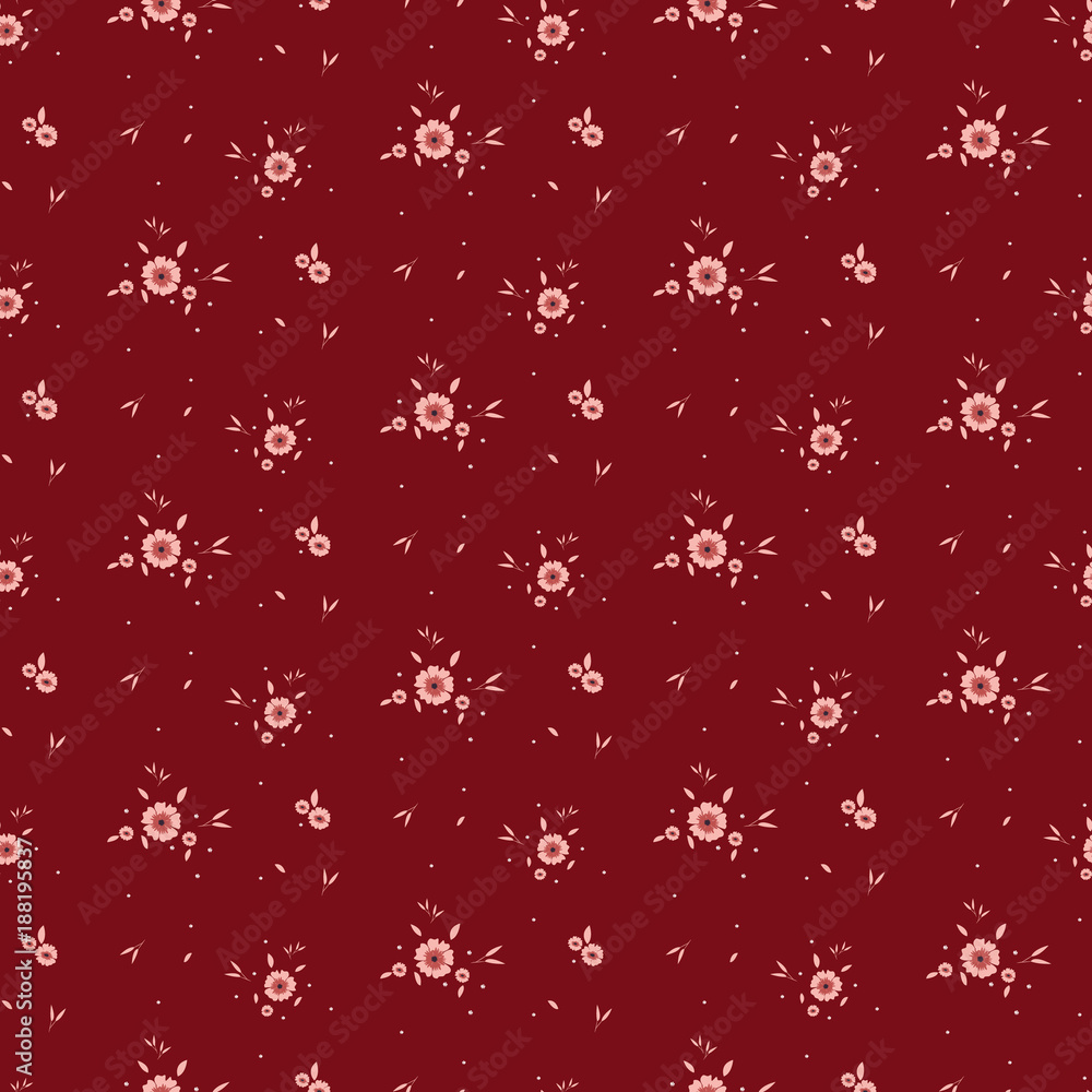Fashionable pattern in small flowers. Floral seamless background for textiles, fabrics, covers, wallpapers, print, gift wrapping and scrapbooking. Raster copy. Fashionable pattern in small flowers. Floral seamless background for textiles, fabrics, covers, wallpapers, print, gift wrapping and scrapbooking. Raster copy.